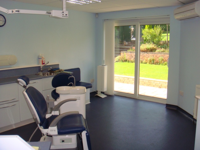 One of the many fully-equipped consulting rooms at Scott Arms Dental Practice