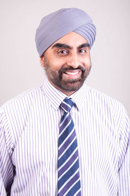 Dr Sukhdev Singh, dentist at the Scott Arms Dental Practice who specialises in endodontics